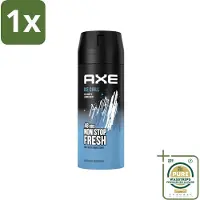 Axe 1 x - Deodorant Bodyspray - 48hrs Fresh - Ice Chill - Iced Mint & Lemon - 150 ml- 48 Uur Bescherming - Lichaamsgeur - Deodorant - Frisheid - Bevroren Munt