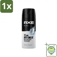 Axe 1 x - Deodorant Spray - 72hrs Anti Sweat - Ice Chill - 150 ml - Deodorant - Anti-transpirant - - Ice Chill - 72 Uur