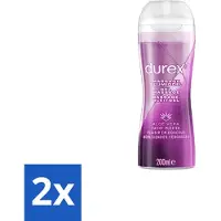 Durex 2 x - Massage Olie en Glijmiddel - Aloë Vera - Waterbasis - 200 ml - Massage Olie - Glijmiddel - Aloë Vera - Intiem Gel - Seksgel