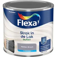 Flexa - Strak In De Lak Buitenlak Zijdeglans - Midden Braam - Mengverf - 500 Ml