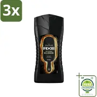 Axe 3 x X Magnum - Douchegel - Gold Caramel Billionaire - 250 ml - Grootverpakking - Douchegel - - Gold Caramel Billionaire - Mannen - Geur