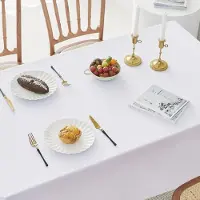 Famanu - Waterafstotend linnen tafelkleed voor eettafel of consoletafel