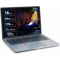 Ninkear 16 inch laptop Intel Core Ultra 5 125H - 24GB LPDDR5 - 1TB SSD - 2560x1600 120Hz mat scherm - Intel Arc graphics - WiFi 6 - Windows 11