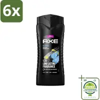 Axe XL - 3-in-1 Douchegel - Alaska - Ocean Air & Bergamot - 12hrs Long Lasting Scent - 400 ml - Voordeelverpakking - 6 stuks - Douchegel - Alaska