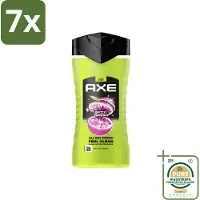Axe 7 x - 3-in-1 Douchegel - Epic Fresh - Grapefruit & Tropical Pineapple - Fresh Boost - 250 ml - Grootverpakking - Douchegel - Frisheid - Geur - Lichaam - Gezicht