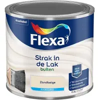 Flexa - Strak In De Lak Buitenlak Zijdeglans - Zandbeige - Mengverf - 500 Ml