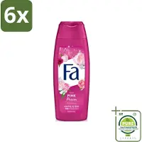 Fa - Pink Passion - Douchegel - Roze Roos - 250 ml - Voordeelverpakking - 6 stuks - Douchegel - Roze Roos