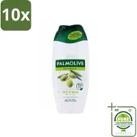 Palmolive 10 x - Naturals - Douchecréme - Olijf & Melk - Natuurlijke ingrediënten - 250 ml - Grootverpakking - Douchecrème - Olijf - Melk - Natuurlijke Ingrediënten - Hydratatie