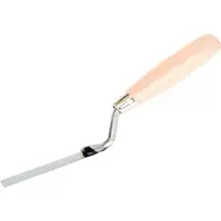 EPM Kielnia Serie - Roestvrijstalen Voegspaan - 10mm - Zuur- en Roestbestendig - Houten Handvat