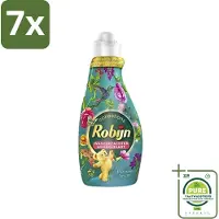 Robijn 7 x Collections - Wasverzachter - Paradise Secret - 1,25L - 50 Wasbeurten - Grootverpakking - Wasverzachter - Wasparfum - Zijdezacht - Luxe Was - Botanische Wasverzachter