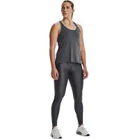 Under Armour HeatGear-legging met merklogo voor dames (Pitch Grijs)