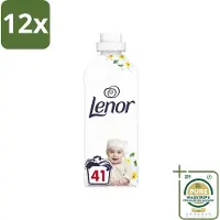 Lenor - Wasverzachter - Gevoelig - Milde Geur - 41 Wasbeurten - Voordeelverpakking - 12 stuks - Gevoelige huid - Milde geur
