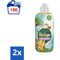 Robijn Collections - Wasverzachter - Kokos - 1,25L - 50 Wasbeurten - Voordeelverpakking - 2 stuks