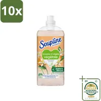 Soupline 10 x - Wasverzachter - Oranjebloesem - 52 Wasbeurten - 1.3L - Grootverpakking - Wasverzachter - Plantaardige Zachtheid - Oranje Bloesem - Zachte Was - Natuurlijke Zachtheid