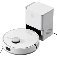 Liectroux Robotstofzuiger Met Dweilfunctie - 5000 Pa Zuigkracht - Leegt Automatisch - 3-In-1 Dweilrobot - LDS LiDAR Navigatie - Voor Tapijt En Harde Vloeren - Wit
