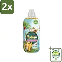 Robijn Collections - Wasverzachter - Kokos - 1,25L - 50 Wasbeurten - Voordeelverpakking - 2 stuks - Wasverzachter - Kokosgeur