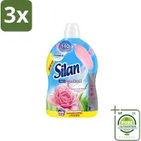 Silan 3 x Professional - Wasverzachter - Passie voor Rozen - 125 Wasbeurten - 2.75L - Grootverpakking - Wasverzachter - Rozengeur - Zachte Kleding - Wasgoed - Geur