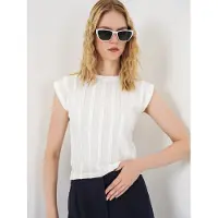 Bigdart Gestructureerde Ribbels Pull-On Blouse