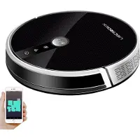 Liectroux Robotstofzuiger Met Dweilfunctie-4000 Pa Zuigkracht-Gyro Navigatie-App Bediening-120 Min-Huisdieren-Harde Vloeren En Tapijt-33x33x7,4 cm