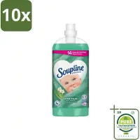 Soupline 10 x - Wasverzachter - Aloë Vera - 56 Wasbeurten - 1.3L - Grootverpakking - Wasverzachter - Aloë Vera - Frisheid - Zachtheid - Wasgoed