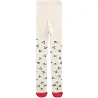 Next - Meisjes - Katoenrijke maillot met kerstmotief - Crème