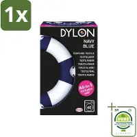 Dylon 1 x - Textielverf - Navy Blue - All-in-One - Inclusief Zout - 350g - Textielverf - Kledingverf - Verf - Kleurtje Kleding - Stofverf