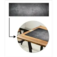 MuchoWow KitchenYeah - Tafelloper met print - Vinyl - Beton - Muur - Grijs - Cement - Tafel Decoratie - Tafelkleed - 150x50 cm