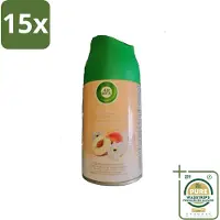 Air Wick 15 x - Luchtverfrisser Navulling - Witte Perzik - Automatische Spray - 250 ml - Grootverpakking - Luchtverfrisser - Geurverspreiding - Witte Perzik - Automatische Spray - Geurintensiteit