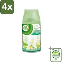 Air Wick - Luchtverfrisser Navulling - Jasmijn & Witte Bloemen - Automatische Spray - 250 ml - Voordeelverpakking - 4 stuks - Jasmijn en witte bloemen - Luchtverfrisser