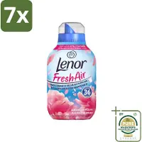 Lenor 7 x - Wasverzachter - Fresh Air - Fleurige Bloesem - 36 Wasbeurten - Grootverpakking - Wasverzachter - Frisheid - Buiten Gedroogd Was - Bloemige Geur - Wasgoed