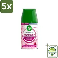 Air Wick 5 x Freshmatic Max Pure Fresh Cherry Blossom & Orchid 250 ml - Grootverpakking - Luchtverfrisser - Geurverspreider - Aziatische Kersenbloesem - Freshmatic - Navulling
