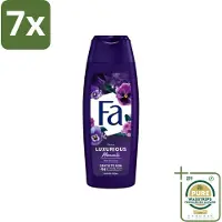 Fa 7 x - Luxurious Moments - Douchecrème - Roze Viooltjes - 250 ml - Grootverpakking - Douchecrème - Roze Viooltjes - Luxe Douchecrème - Huidverzorging - Geur Van Roze Viooltjes