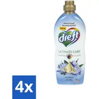 Dreft - Wasverzachter - Gekleurde Was - Blauwe Droom - Anti-Veroudering - 40 Wasbeurten - Voordeelverpakking - 4 stuks