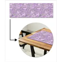 MuchoWow KitchenYeah - Tafelloper met print - Vinyl - Marmer - Chic - Zilver - Patronen - Tafel Decoratie - Tafelkleed - 150x50 cm