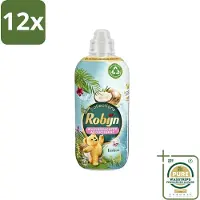 Robijn Collections - Wasverzachter - Kokos - 1,25L - 50 Wasbeurten - Voordeelverpakking - 12 stuks - Zachte was - Frisse was