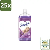 Soupline 25 x - Wasverzachter - Lavendel - 56 Wasbeurten - 1.3L - Grootverpakking - Wasverzachter - Wasgoed Verzachten - Lavendel Geur - Wasgoed Verzorgen - Wasverzachter Lavendel