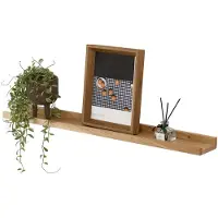 Famanu – Zwevend wandrek van 40 cm van massief eikenhout, geschikt voor woonkamer, slaapkamer of badkamer