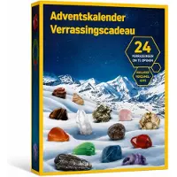 National Geographic Adventkalender 2025 - 24 dagen kristallen stenen Mineralen Fossielen Adventskalenders - Kerst Aftelkalender-Bandai Adventskalender