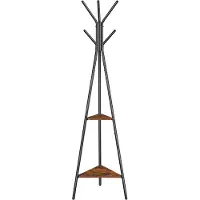 Vasagle Kapstok in boomvorm, 2 planken, Vintage bruin