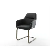 DELIFE Sledemodel Pejo-Flex echt leer zwart sledemodel vlak afwerking met titanium pocketveer kern