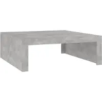 vidaXL Salontafel 100x100x35 cm bewerkt hout betongrijs
