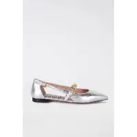 Moschino Goatskin Ballerina Silver Maat: 36 | Ballerina's Outlet | Dames | Zilver