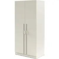 Furniture24 Garderobekast Braga Br3K-Um, kast met twee draaideuren, 100 x 210 x 60 cm - Kasjmier