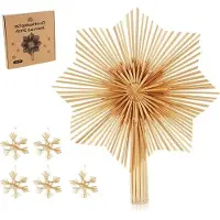 OEM Aluminium - Set van 6 sterren, decoraties voor kerstboom, takken - 30 cm