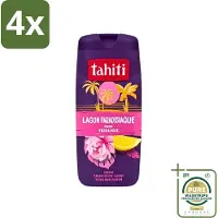 Tahiti - Douchegel - Paradijselijke Lagune - Yuzu & Rose - 315 ml - Voordeelverpakking - 4 stuks - Yuzu - Roze