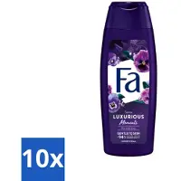 Fa 10 x - Luxurious Moments - Douchecrème - Roze Viooltjes - 250 ml - Douchecrème - Roze Viooltjes - Luxe Douchecrème - Huidverzorging - Geur Van Roze Viooltjes