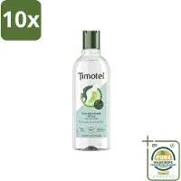 Timotei 10 x - Shampoo - Detox - Komkommerextract - 300ml - Grootverpakking - Shampoo Detox - Komkommerextract - Reiniging Haar - Vet Haar - Fijn Haar