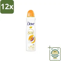 Dove - Deospray - Passievrucht & Citroengras - 150 ml - Voordeelverpakking - 12 stuks - Passievrucht - Citroengras