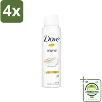 Dove Original - Deospray - Anti-Transpirant - 150 ml - Voordeelverpakking - 4 stuks - Deodorant -