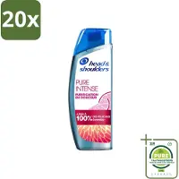 Head & shoulders 20 x - Anti-Roos Shampoo - Pure Intense - Grapefruit - 250 ml - Grootverpakking - Anti-Roos Shampoo - Roos Shampoo - Hoofdhuid Verzorging - Vette Hoofdhuid - Grapefruit Shampoo
